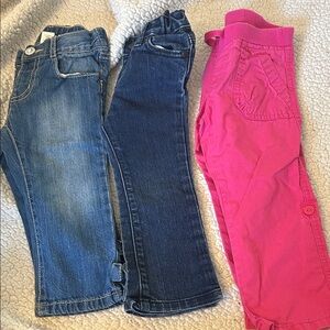 3 pair girls 2T pants